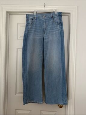AE Light Wash Wide Leg Jeans